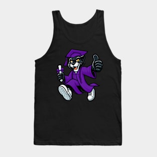 Purple panther graduate Tank Top